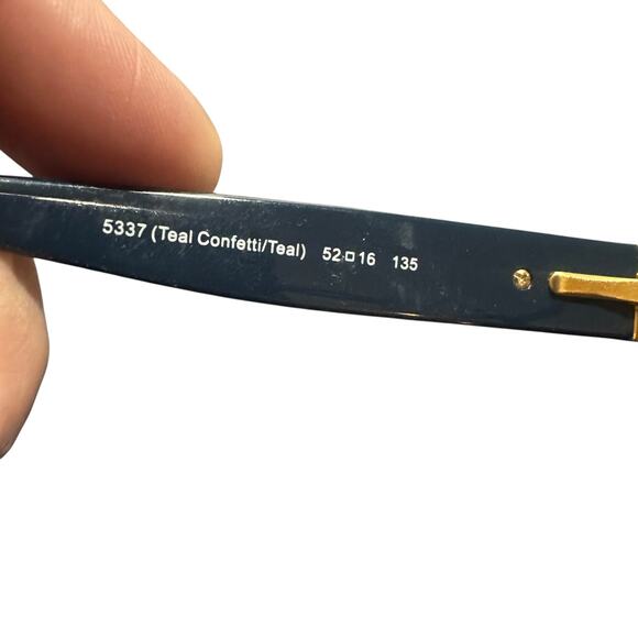 Coach HC6078 Eyeglasses Frames Teal Confetti 52-16-135 Women - Picture 6 of 16